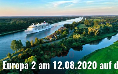 Europa 2 am 12.08.2020 auf dem Nord-Ostsee-Kanal Europa 2 am 12.08.2020 auf dem Nord-Ostsee-Kanal