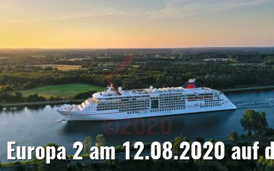 Europa 2 am 12.08.2020 auf dem Nord-Ostsee-Kanal Europa 2 am 12.08.2020 auf dem Nord-Ostsee-Kanal