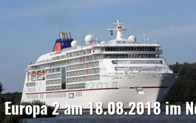 Europa 2 am 18.08.2018 im Nord-Ostsee-Kanal Europa 2 am 18.08.2018 im Nord-Ostsee-Kanal