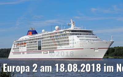 Europa 2 am 18.08.2018 im Nord-Ostsee-Kanal Europa 2 am 18.08.2018 im Nord-Ostsee-Kanal