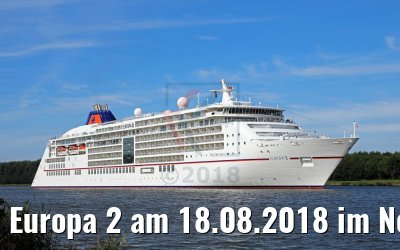 Europa 2 am 18.08.2018 im Nord-Ostsee-Kanal Europa 2 am 18.08.2018 im Nord-Ostsee-Kanal