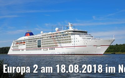 Europa 2 am 18.08.2018 im Nord-Ostsee-Kanal Europa 2 am 18.08.2018 im Nord-Ostsee-Kanal