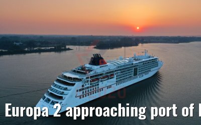 Europa 2 approaching port of Hamburg 10.08.2020 Europa 2 approaching port of Hamburg 10.08.2020