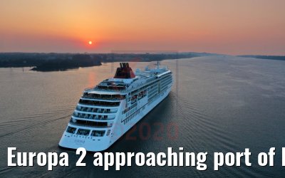 Europa 2 approaching port of Hamburg 10.08.2020 Europa 2 approaching port of Hamburg 10.08.2020