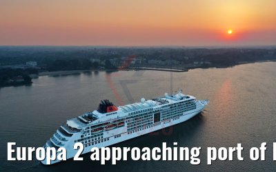 Europa 2 approaching port of Hamburg 10.08.2020 Europa 2 approaching port of Hamburg 10.08.2020