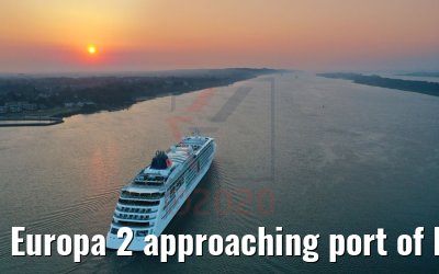 Europa 2 approaching port of Hamburg 10.08.2020 Europa 2 approaching port of Hamburg 10.08.2020