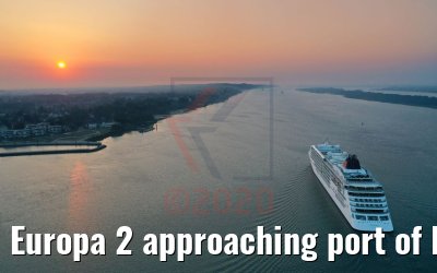 Europa 2 approaching port of Hamburg 10.08.2020 Europa 2 approaching port of Hamburg 10.08.2020