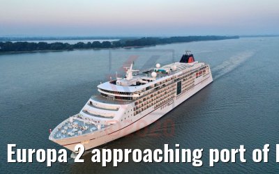 Europa 2 approaching port of Hamburg 10.08.2020 Europa 2 approaching port of Hamburg 10.08.2020