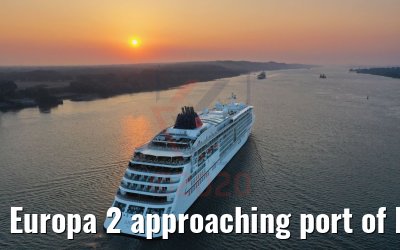 Europa 2 approaching port of Hamburg 10.08.2020 Europa 2 approaching port of Hamburg 10.08.2020