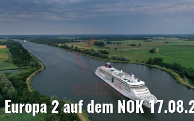 Europa 2 auf dem NOK 17.08.2020 Europa 2 auf dem NOK 17.08.2020