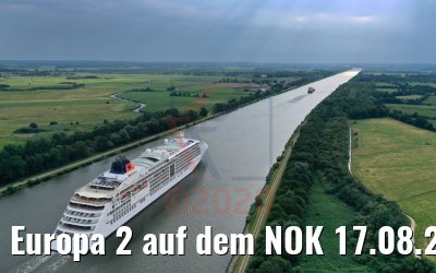 Europa 2 auf dem NOK 17.08.2020 Europa 2 auf dem NOK 17.08.2020