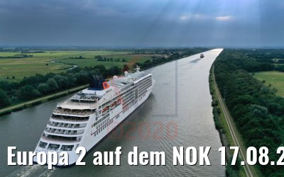 Europa 2 auf dem NOK 17.08.2020 Europa 2 auf dem NOK 17.08.2020