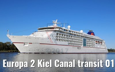 Europa 2 Kiel Canal transit 01.10.2017 Europa 2 Kiel Canal transit 01.10.2017