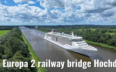 Europa 2 railway bridge Hochdonn Kiel Canal 07.07.2024 Europa 2 railway bridge Hochdonn Kiel Canal 07.07.2024
