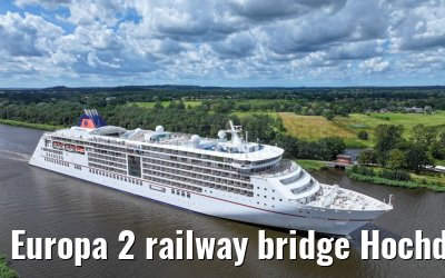 Europa 2 railway bridge Hochdonn Kiel Canal 07.07.2024 Europa 2 railway bridge Hochdonn Kiel Canal 07.07.2024