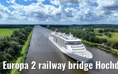 Europa 2 railway bridge Hochdonn Kiel Canal 07.07.2024 Europa 2 railway bridge Hochdonn Kiel Canal 07.07.2024