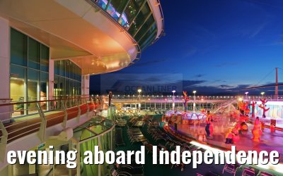 evening aboard Independence of the Seas evening aboard Independence of the Seas