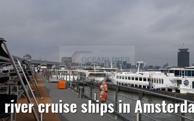 river cruise ships in Amsterdam 03.04.2016 river cruise ships in Amsterdam 03.04.2016