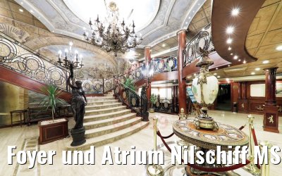 Foyer und Atrium Nilschiff MS Royal Princess Foyer und Atrium Nilschiff MS Royal Princess
