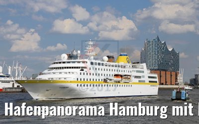 Hafenpanorama Hamburg mit MS Hamburg 14.05.2017 Hafenpanorama Hamburg mit MS Hamburg 14.05.2017
