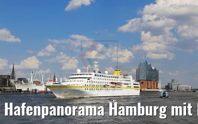 Hafenpanorama Hamburg mit MS Hamburg 14.05.2017 Hafenpanorama Hamburg mit MS Hamburg 14.05.2017