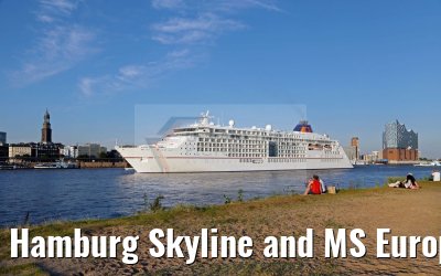 Hamburg Skyline and MS Europa 2, 24.08.2016 Hamburg Skyline and MS Europa 2, 24.08.2016