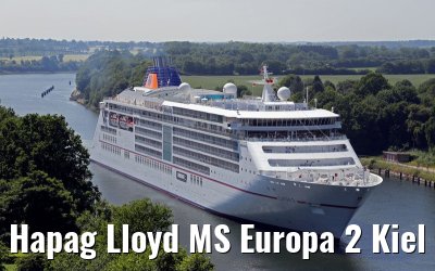 Hapag Lloyd MS Europa 2 Kiel canal transit 09.06.2014 Hapag Lloyd MS Europa 2 Kiel canal transit 09.06.2014
