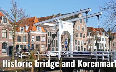 Historic bridge and Korenmarkt Hoorn 04.04.2016 Historic bridge and Korenmarkt Hoorn 04.04.2016