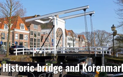 Historic bridge and Korenmarkt Hoorn 04.04.2016 Historic bridge and Korenmarkt Hoorn 04.04.2016
