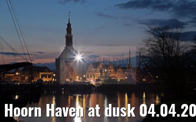 Hoorn Haven at dusk 04.04.2016 MS Alina Hoorn Haven at dusk 04.04.2016 MS Alina