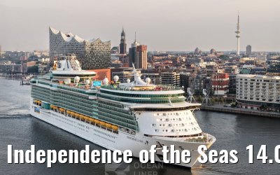 Independence of the Seas 14.08.2025 Hamburg arrival Independence of the Seas 14.08.2025 Hamburg arrival