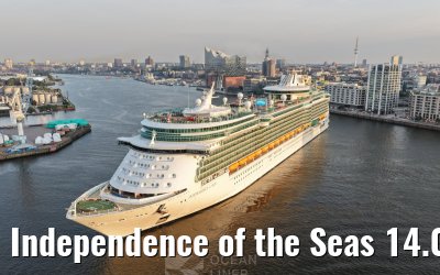 Independence of the Seas 14.08.2025 Hamburg arrival Independence of the Seas 14.08.2025 Hamburg arrival