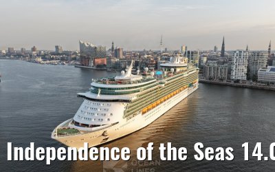 Independence of the Seas 14.08.2025 Hamburg arrival Independence of the Seas 14.08.2025 Hamburg arrival
