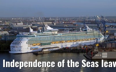 Independence of the Seas leaves the shipyard Blohm + Voss in Hamburg Independence of the Seas leaves the shipyard Blohm + Voss in Hamburg