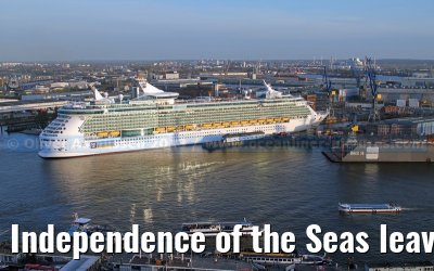 Independence of the Seas leaves the shipyard Blohm + Voss in Hamburg Independence of the Seas leaves the shipyard Blohm + Voss in Hamburg