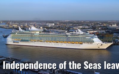 Independence of the Seas leaves the shipyard Blohm + Voss in Hamburg Independence of the Seas leaves the shipyard Blohm + Voss in Hamburg