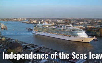 Independence of the Seas leaves the shipyard Blohm + Voss in Hamburg Independence of the Seas leaves the shipyard Blohm + Voss in Hamburg