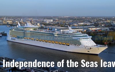 Independence of the Seas leaves the shipyard Blohm + Voss in Hamburg Independence of the Seas leaves the shipyard Blohm + Voss in Hamburg