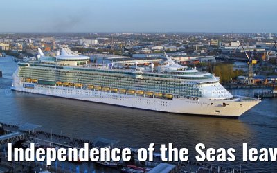 Independence of the Seas leaves the shipyard Blohm + Voss in Hamburg Independence of the Seas leaves the shipyard Blohm + Voss in Hamburg