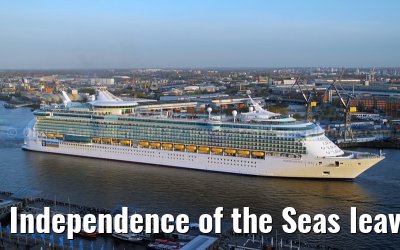 Independence of the Seas leaves the shipyard Blohm + Voss in Hamburg Independence of the Seas leaves the shipyard Blohm + Voss in Hamburg