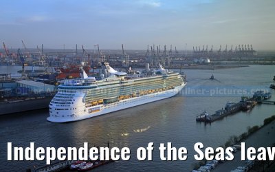 Independence of the Seas leaves the shipyard Blohm + Voss in Hamburg Independence of the Seas leaves the shipyard Blohm + Voss in Hamburg
