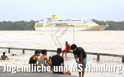 Jugendliche und MS Hamburg Afúa, Amazonas 04.02.2018 Jugendliche und MS Hamburg Afúa, Amazonas 04.02.2018