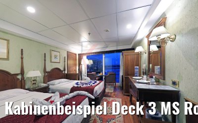 Kabinenbeispiel Deck 3 MS Royal Princess Kabinenbeispiel Deck 3 MS Royal Princess