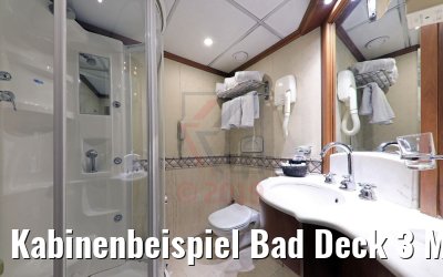 Kabinenbeispiel Bad Deck 3 MS Royal Princess Kabinenbeispiel Bad Deck 3 MS Royal Princess