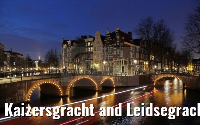 Kaizersgracht and Leidsegracht Canals Amsterdam by night Kaizersgracht and Leidsegracht Canals Amsterdam by night
