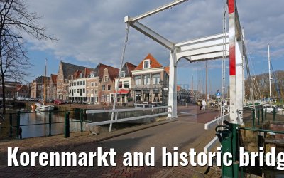 Korenmarkt and historic bridge Hoorn 04.04.2016 MS Alina Korenmarkt and historic bridge Hoorn 04.04.2016 MS Alina