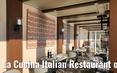La Cucina Italian Restaurant outside area Waterfront Norwegian Bliss La Cucina Italian Restaurant outside area Waterfront Norwegian Bliss