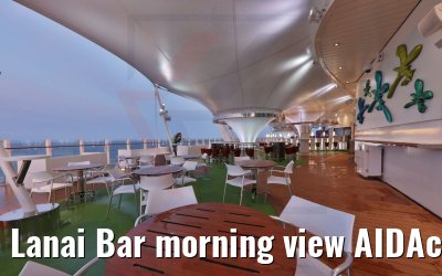 Lanai Bar morning view AIDAcosma Lanai Bar morning view AIDAcosma