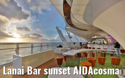 Lanai Bar sunset AIDAcosma Lanai Bar sunset AIDAcosma