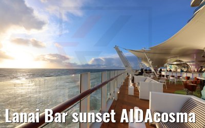 Lanai Bar sunset AIDAcosma Lanai Bar sunset AIDAcosma